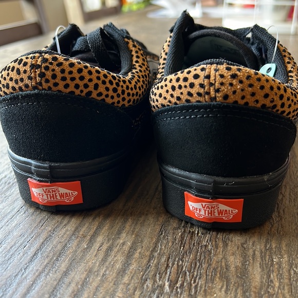 Vans Old Skool Comfycush. Mini Cheetah print. Black & camel tan. Women’s 6. NIB - Picture 9 of 16